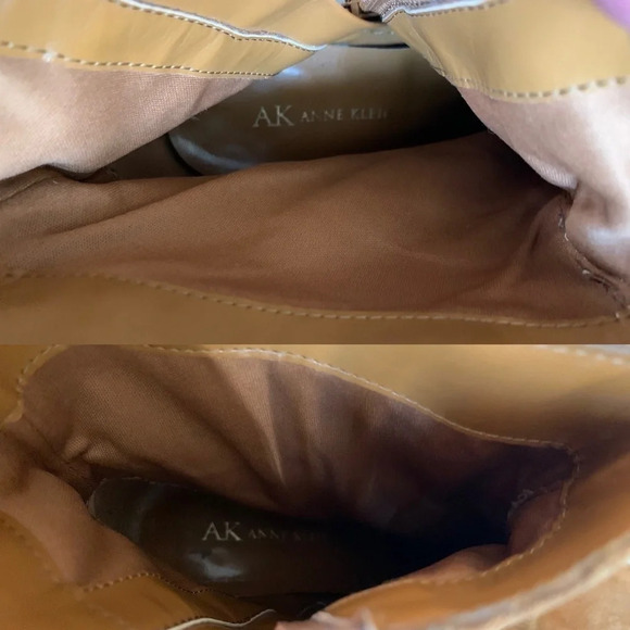 AK Anne Klein Suede bootiesS Brown size 7 - Picture 16 of 16